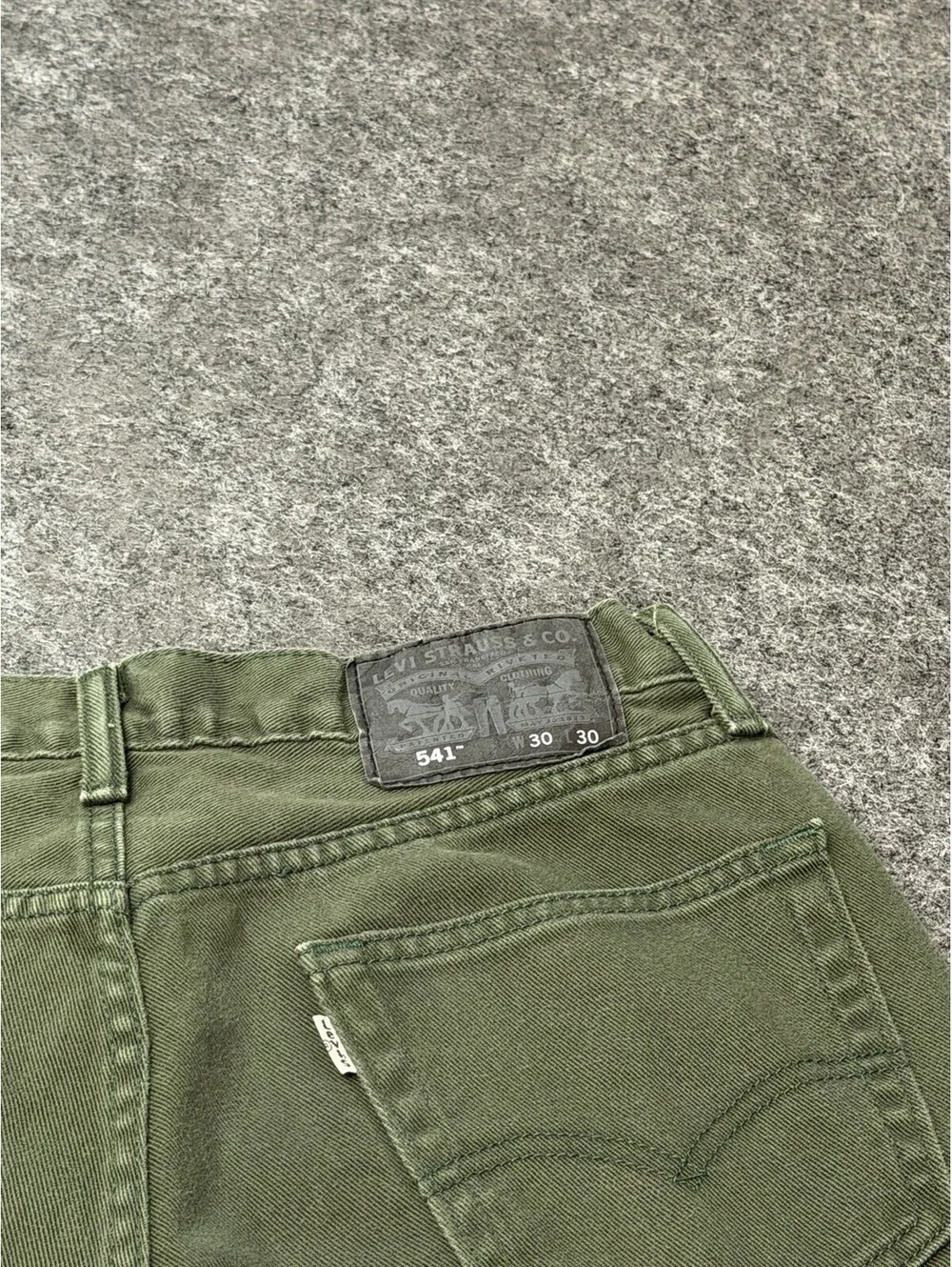 Levi’s 541 Athletic Fit Jeans Men’s 30x30 Olive Green Denim Five Pocket